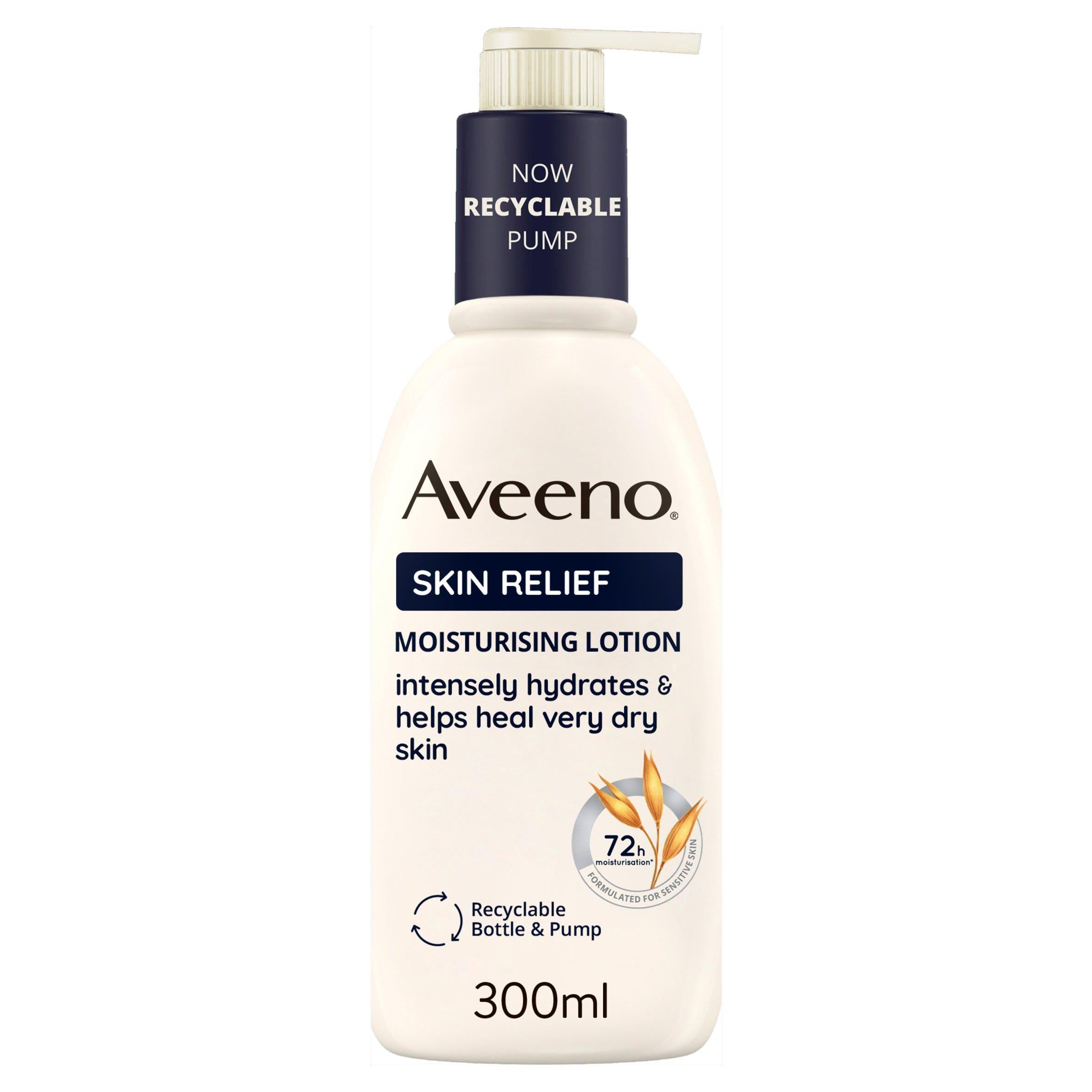 Aveeno Skin Relief unscented body lotion 300ml, UK version