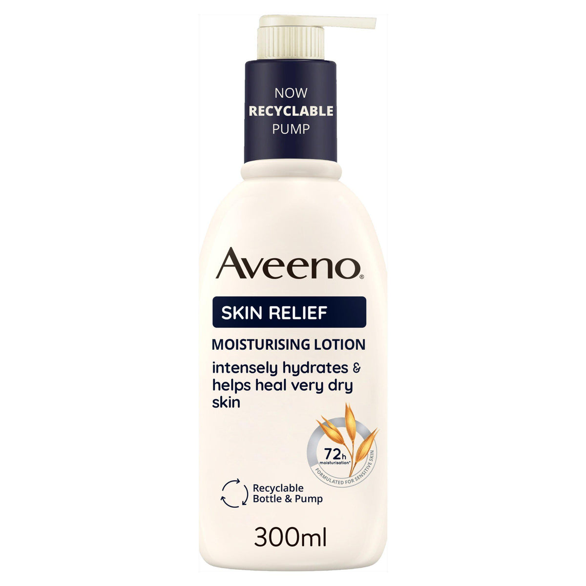 Aveeno Skin Relief unscented body lotion 300ml, UK version