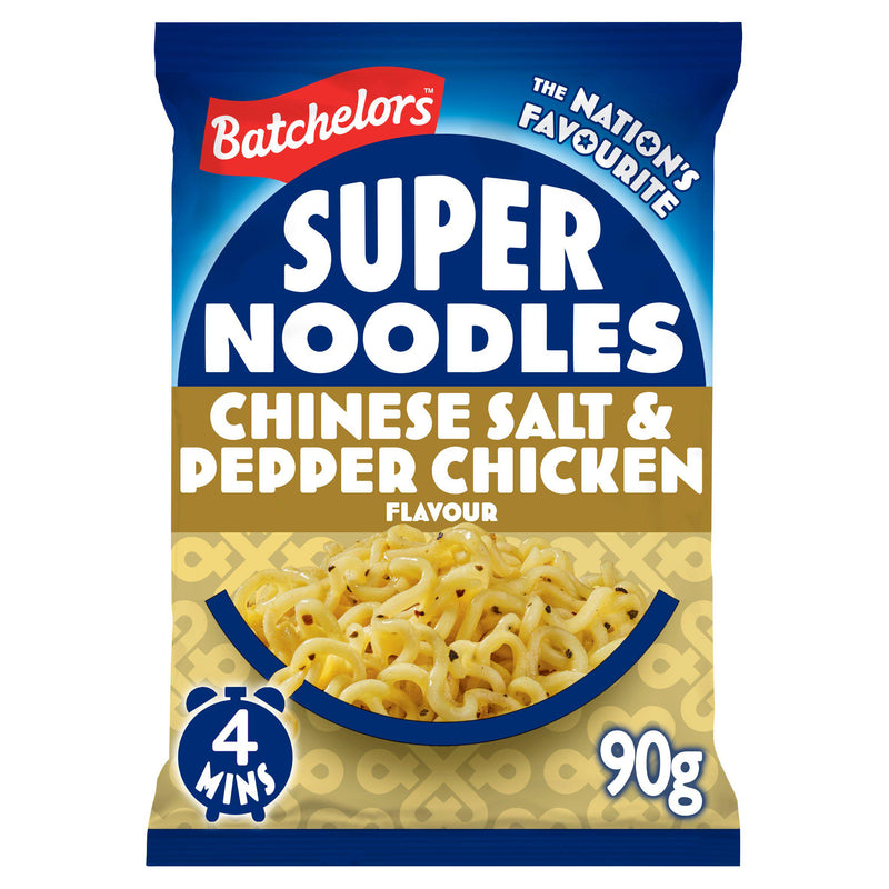 Batchelors Super Noodles Chinese Salt & Pepper Chicken 90g, imported from the UK