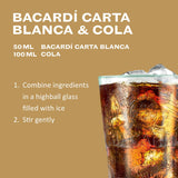 Bacardi Carta Blanca Superior white rum 100cl - British product
