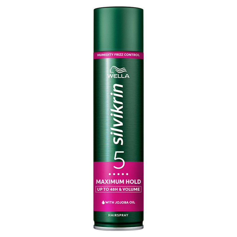 Wella Silvikrin Maximum Hold hairspray 400ml, imported from the UK