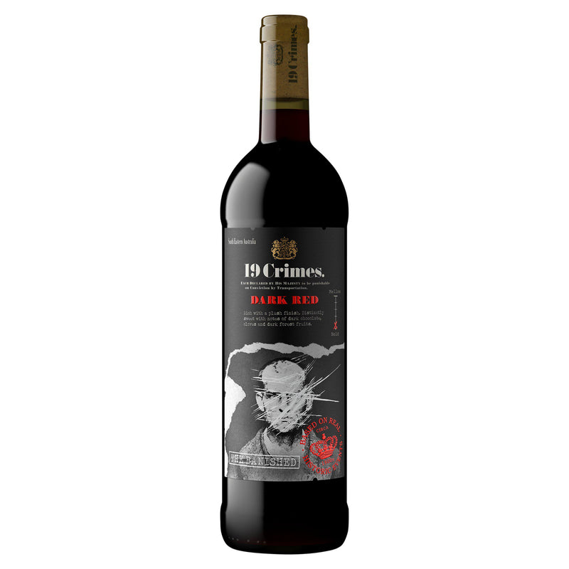 19 Crimes dark red wine 75cl imported (British brand)