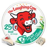The Laughing Cow light blue cheese spread triangles 120g (British brand)