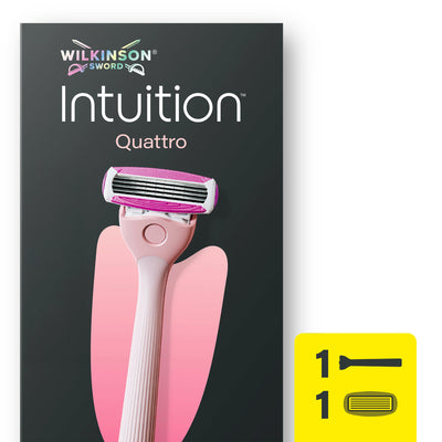 Sainsburys Wilkinson Sword Intuition Quattro + 1 Blade Women's Razor- Buy online at McGrocer