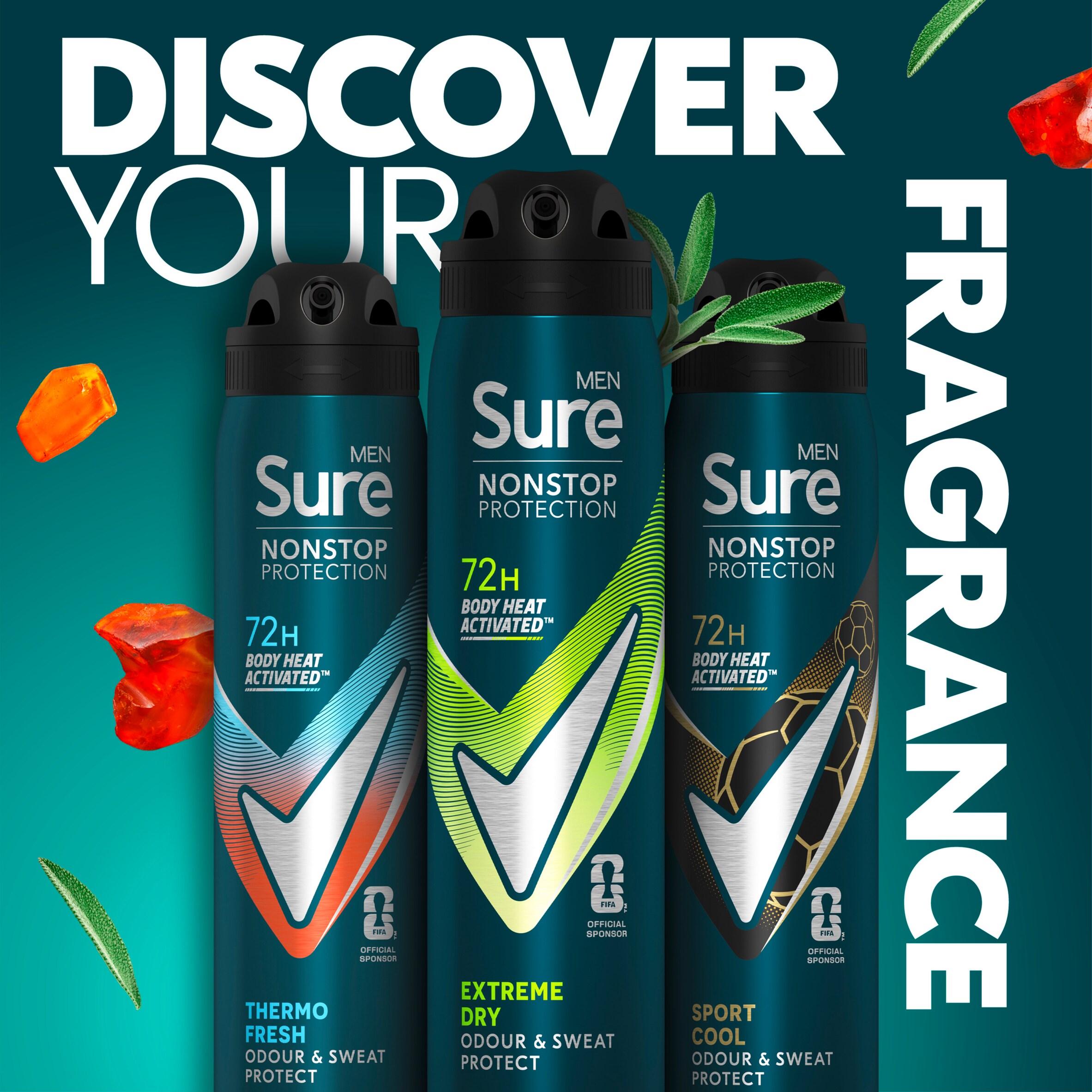 Sure antiperspirant deodorant Extreme Dry 250ml, imported from the UK