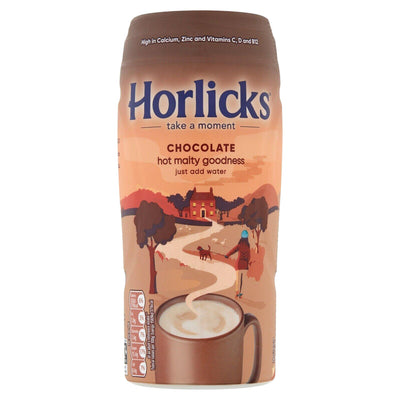 Sainsburys Horlicks Chocolate Hot Malty Goodness Instant Chocolate Malted Food Drink 400g- Buy online at McGrocer