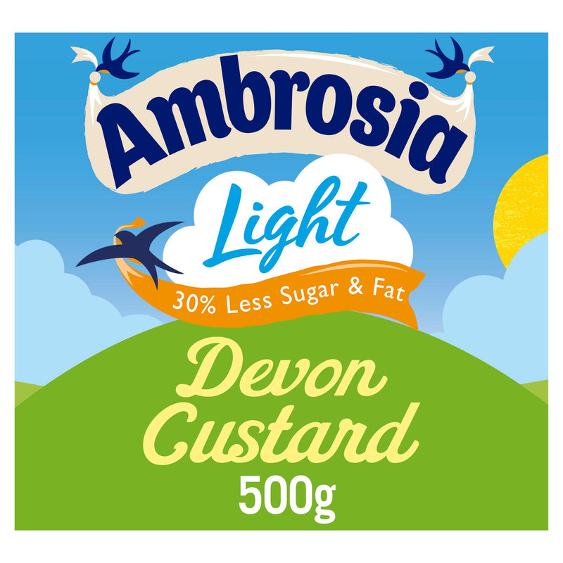 Ambrosia Light custard 500g carton - British product