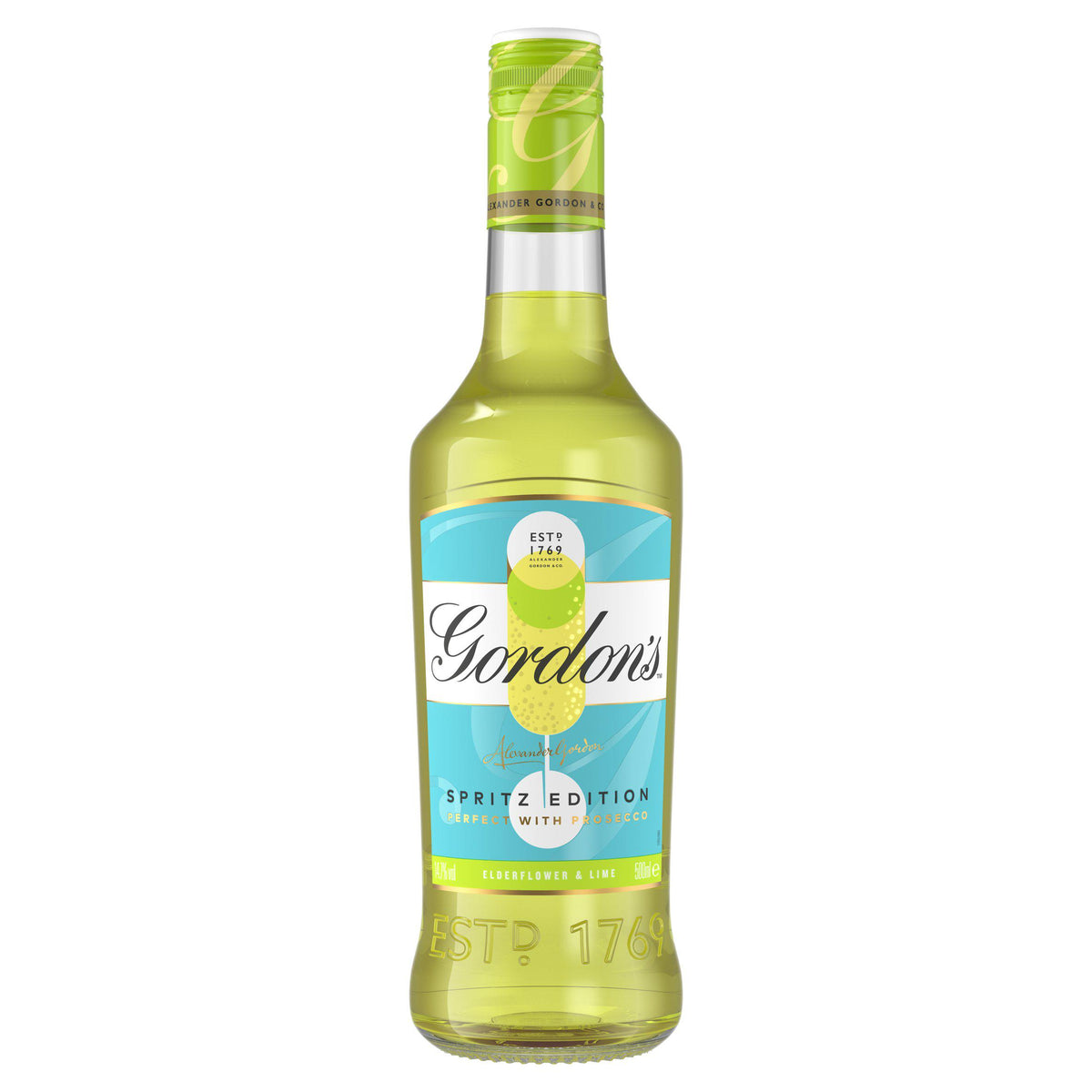 Gordon's gin liqueur Lime & Elderflower Spritz Edition 50cl, UK version