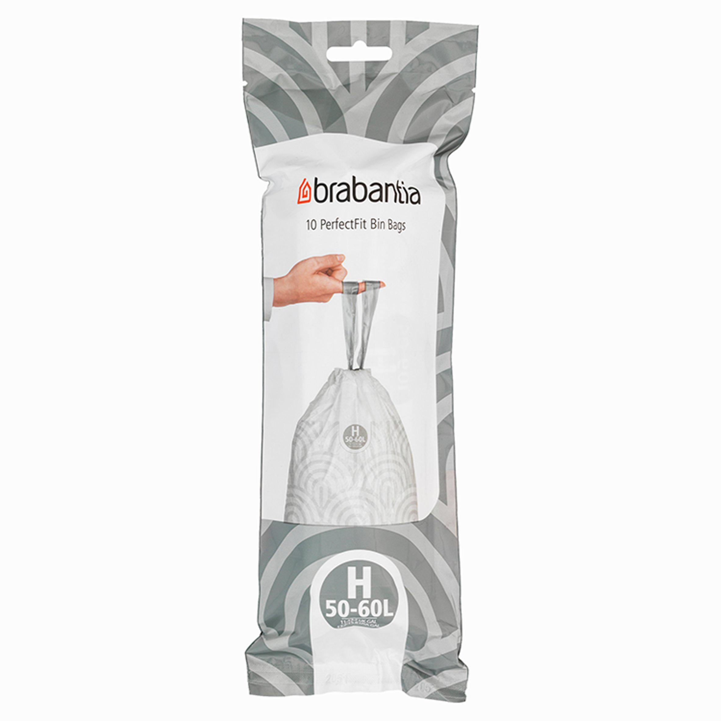Brabantia bin liners H 50-60 Litre x10 pack - British product