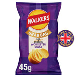 Walkers Worcester Sauce Grab Bag Crisps 45g (British brand)