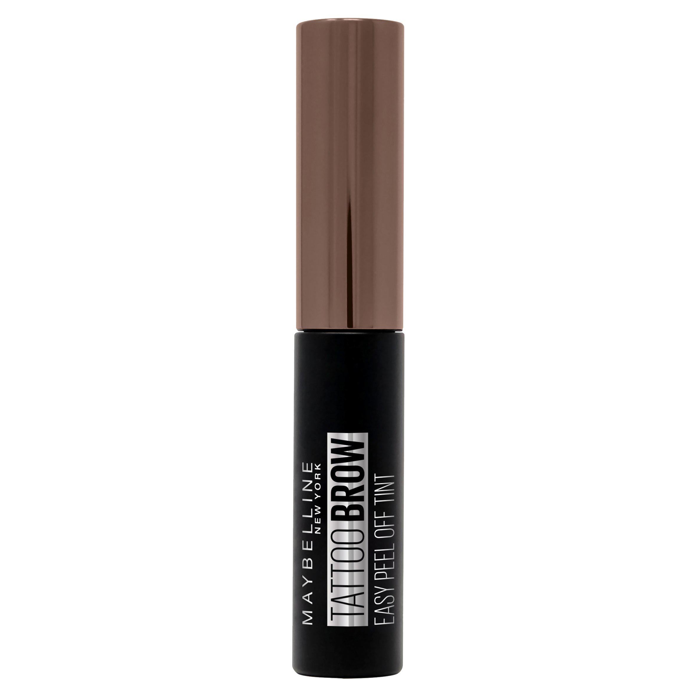 Maybelline Tattoo Brow warm brown eyebrow gel tint (British brand)