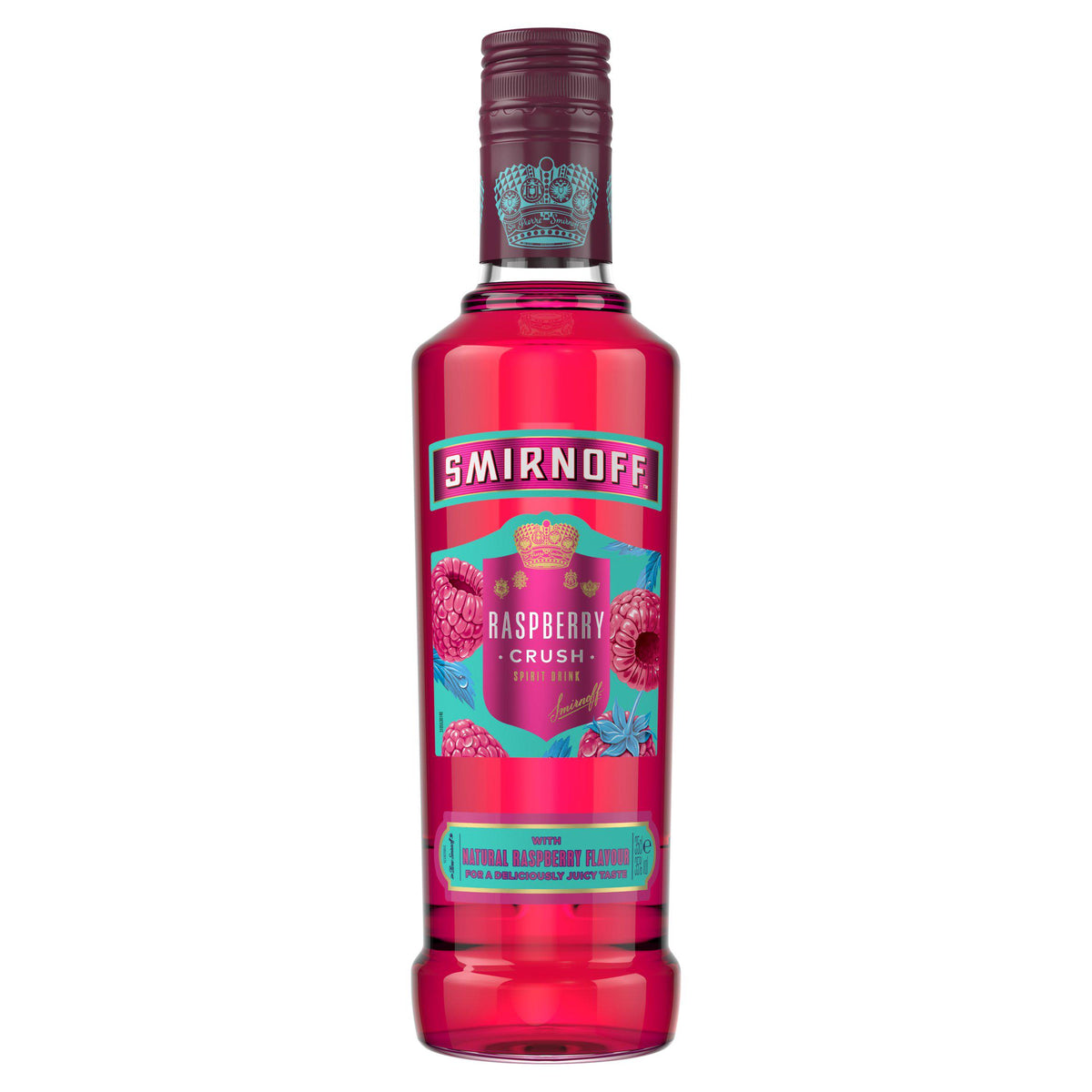 Smirnoff Raspberry Crush flavoured vodka spirit 35cl - British product