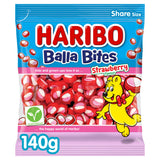 Haribo Balla Bites strawberry flavour chewy sweets 140g (British brand)