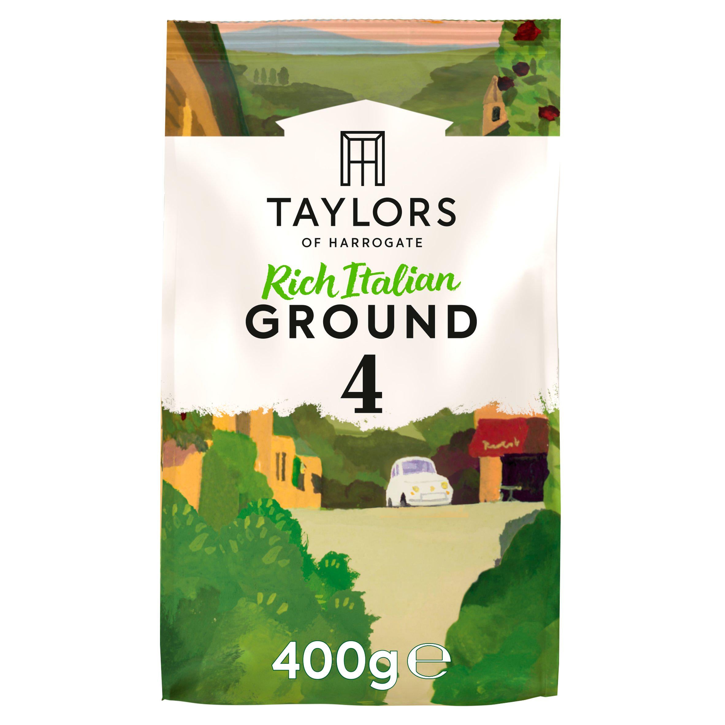 Taylors of Harrogate Rich Italian ground coffee 400g, imported from the UK