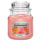 Yankee Candle Home Inspiration Medium Jar Coral Peony scented candle (British brand)