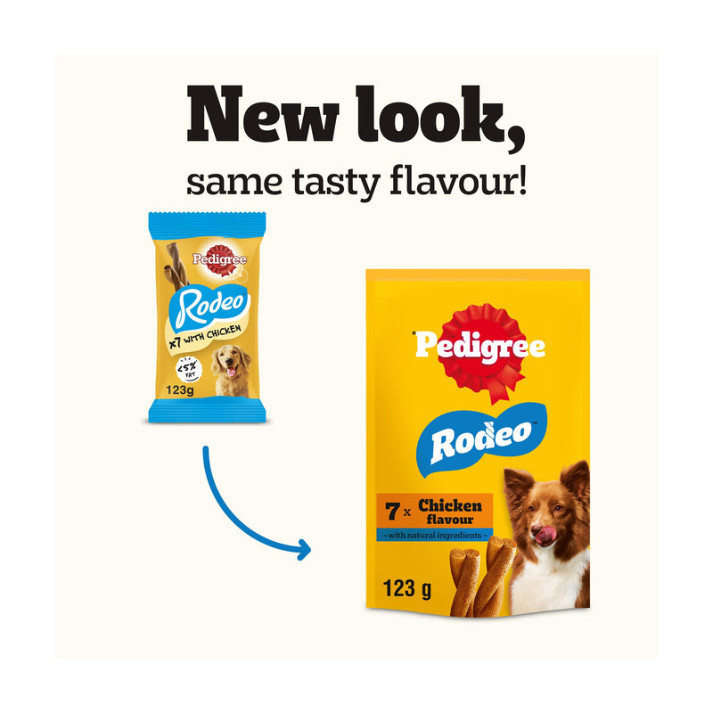 Pedigree dog treats chicken sticks 123g - British product
