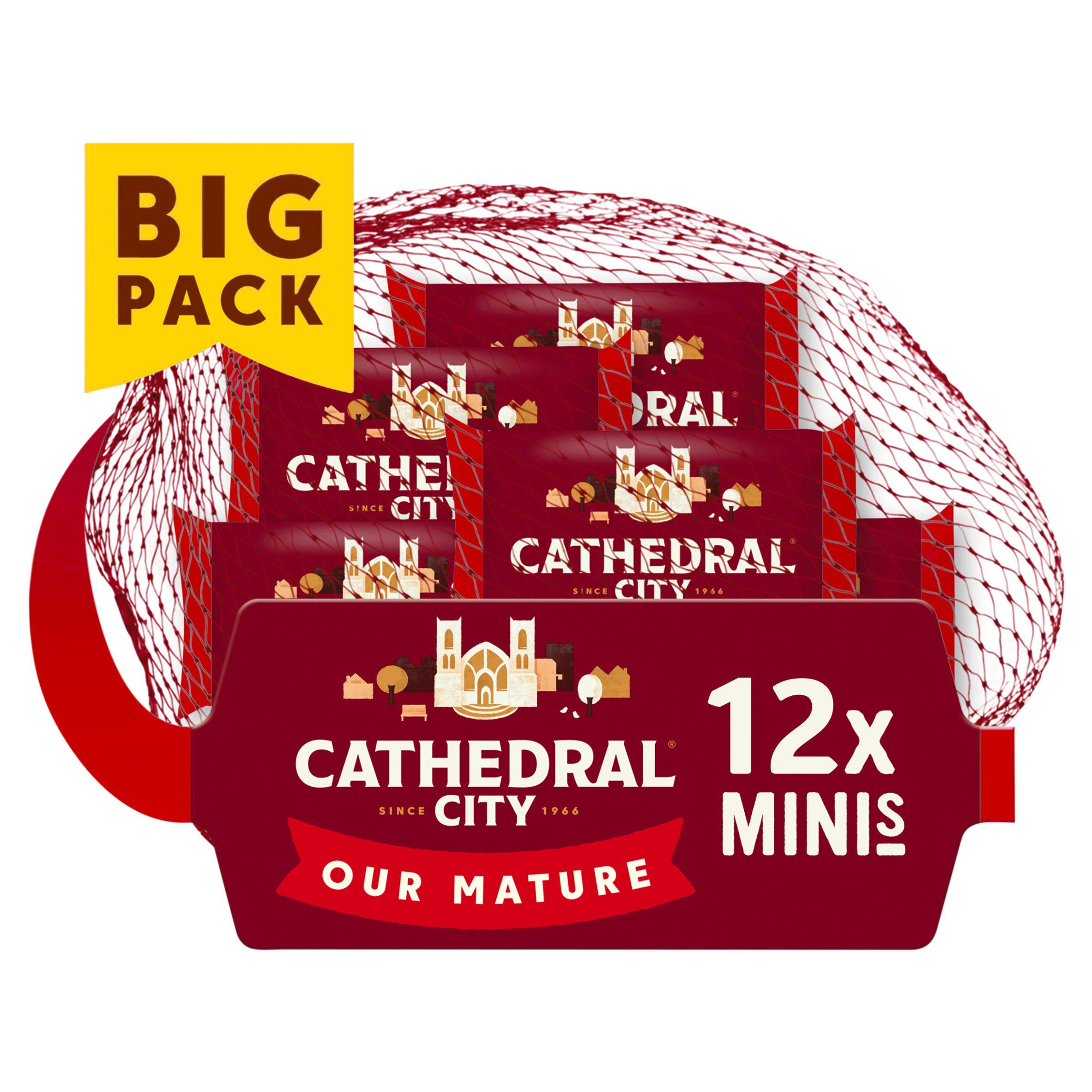 Cathedral City mini mature cheddar cheese 12x20g (British brand)