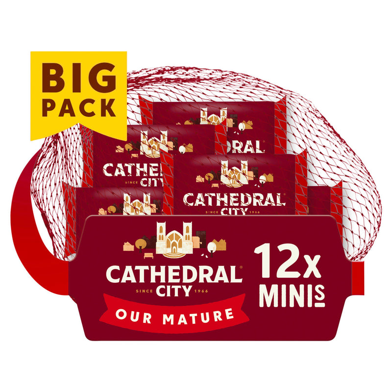 Cathedral City mini mature cheddar cheese 12x20g (British brand)