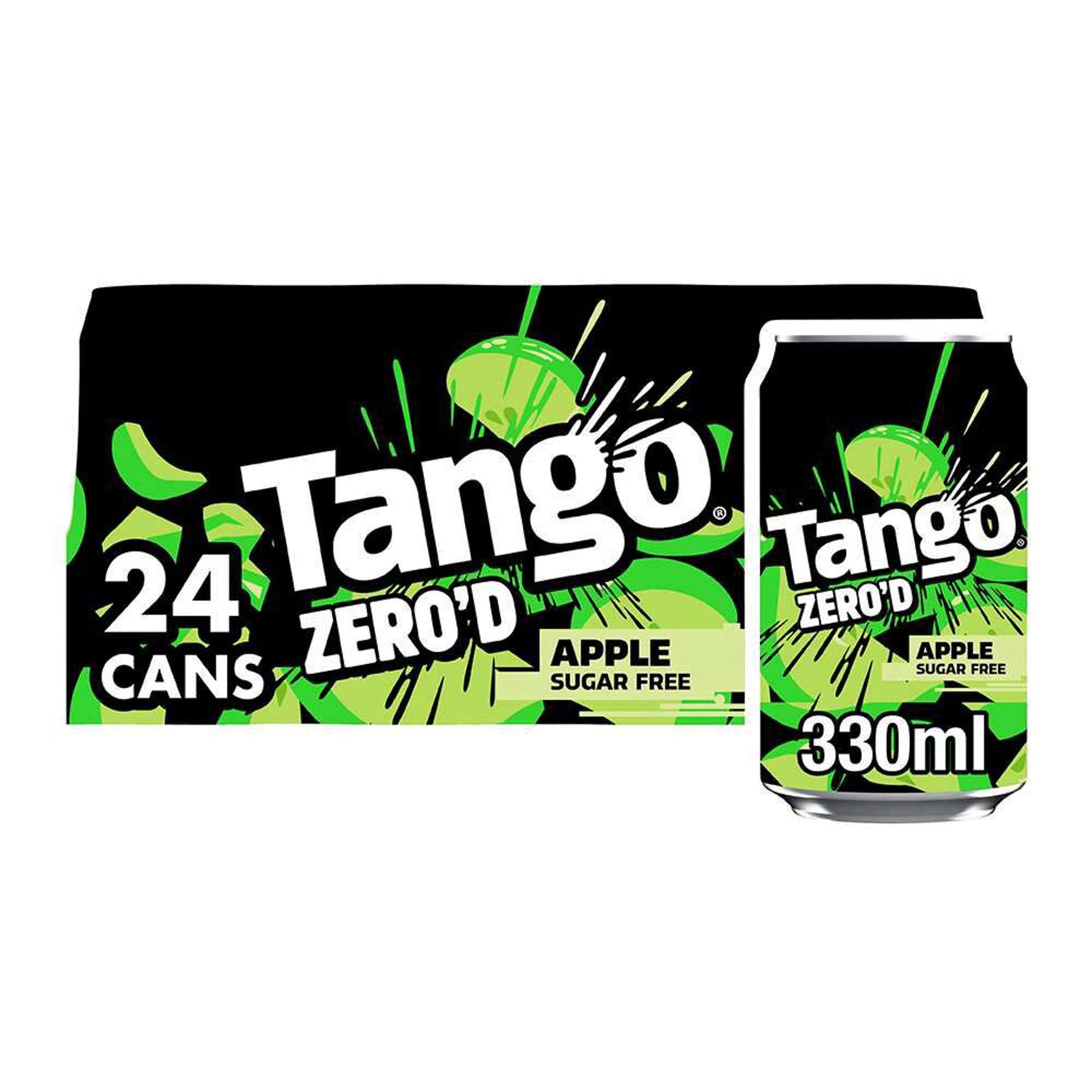 Tango apple sugar free soft drink cans 24 x 330ml (British brand)