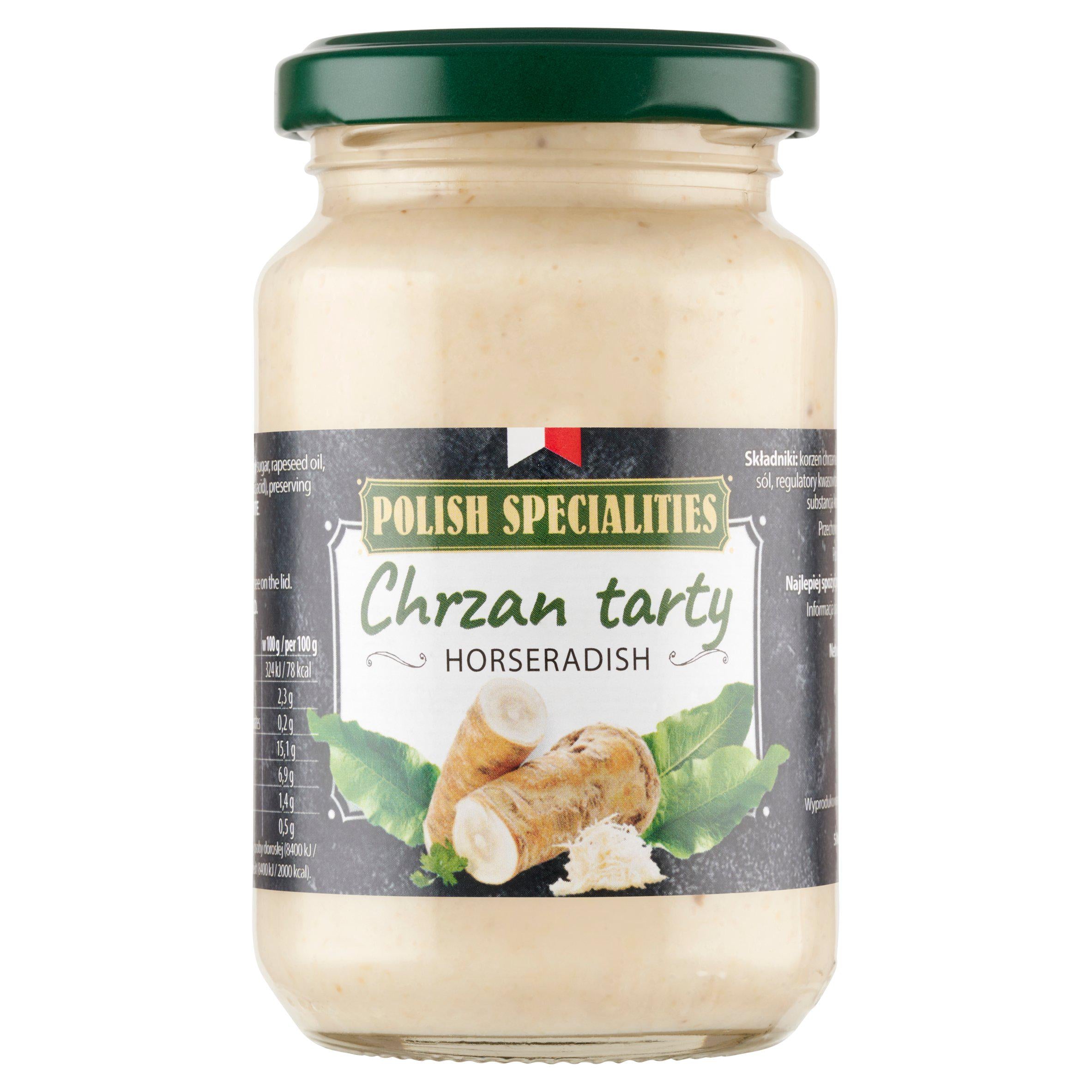 Polish Specialities horseradish condiment 170g, imported from the UK