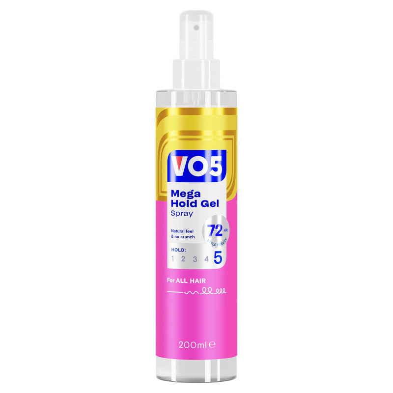 VO5 Mega Hold hair gel spray 200ml - British product