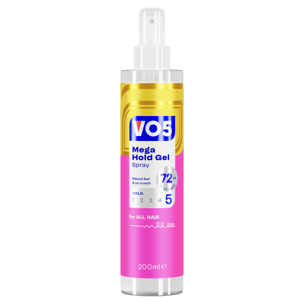 VO5 Mega Hold hair gel spray 200ml - British product