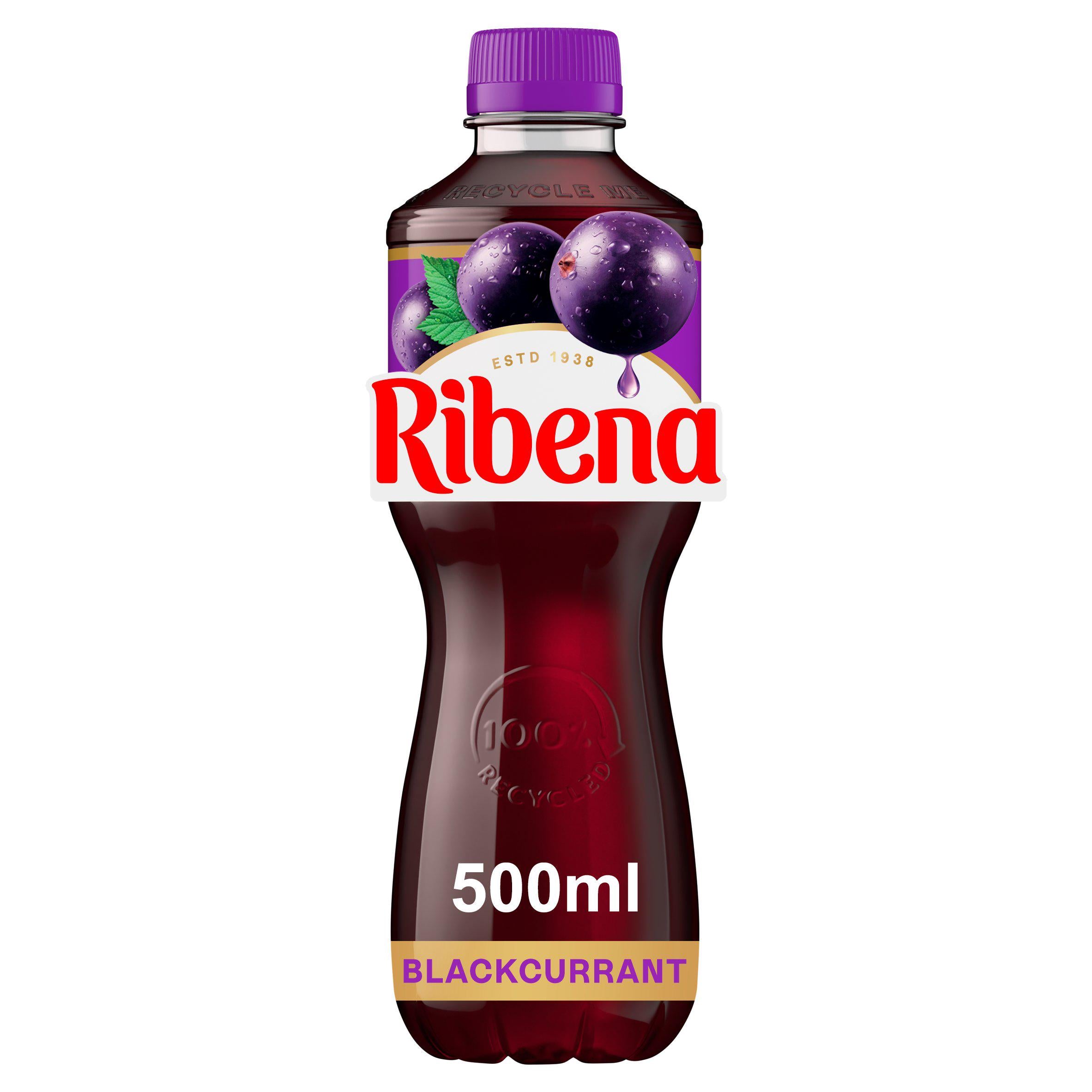 Ribena blackcurrant juice drink 500ml, UK version