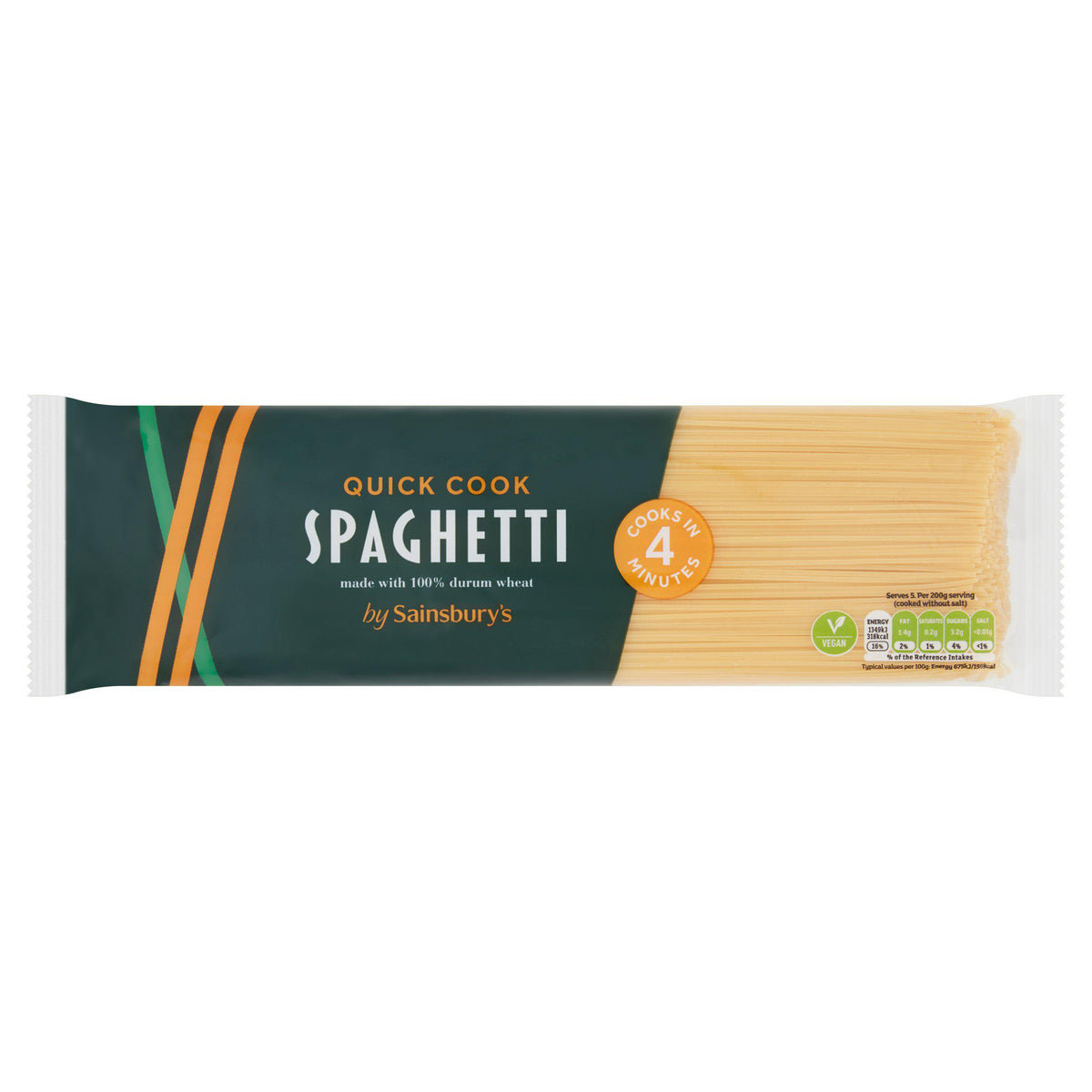 Sainsbury's quick cook spaghetti pasta 500g, imported from the UK