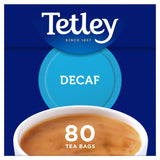 Tetley decaffeinated tea bags 80 count 250g - British product