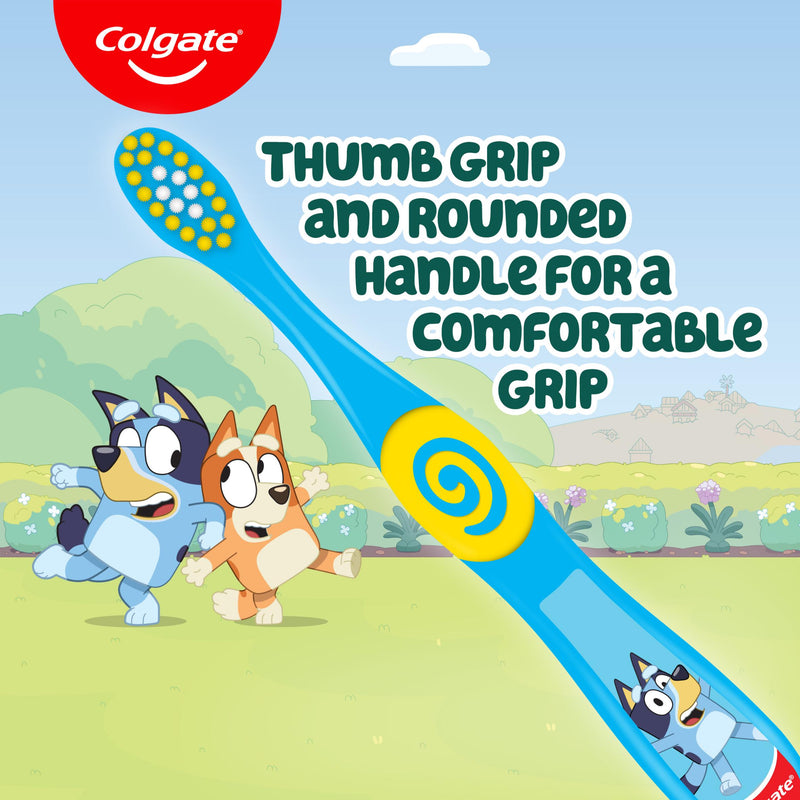 Colgate kids Bluey extra soft manual toothbrush x2 - British product