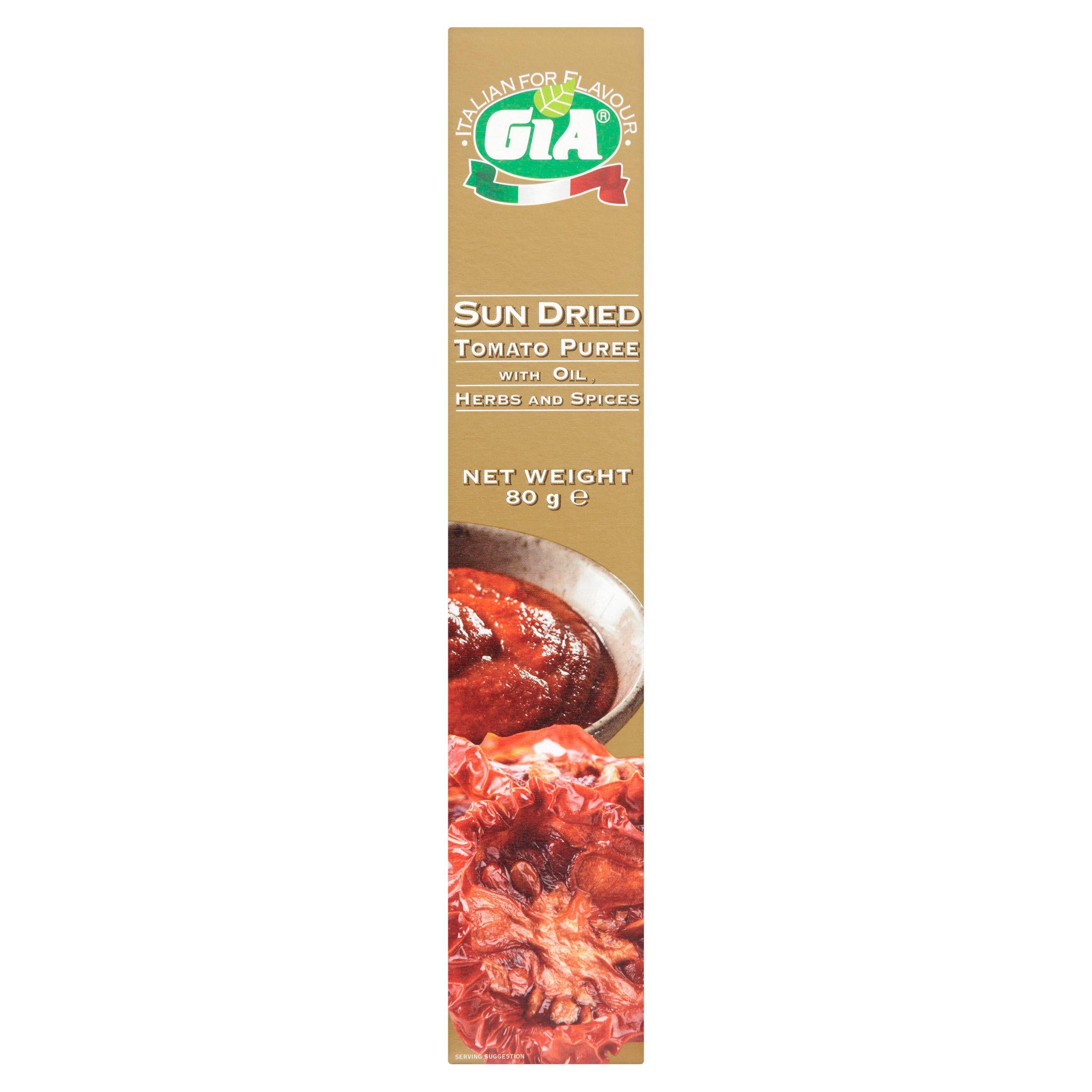 Gia sun dried tomato puree jar 70g, UK version