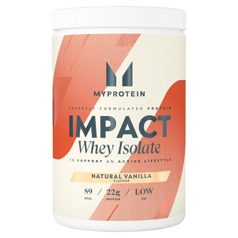 Myprotein Impact Whey Isolate vanilla protein powder 480g, UK version