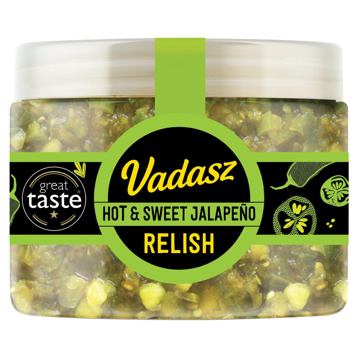 Vadasz Hot & Sweet Jalapeno Relish 400g - British product