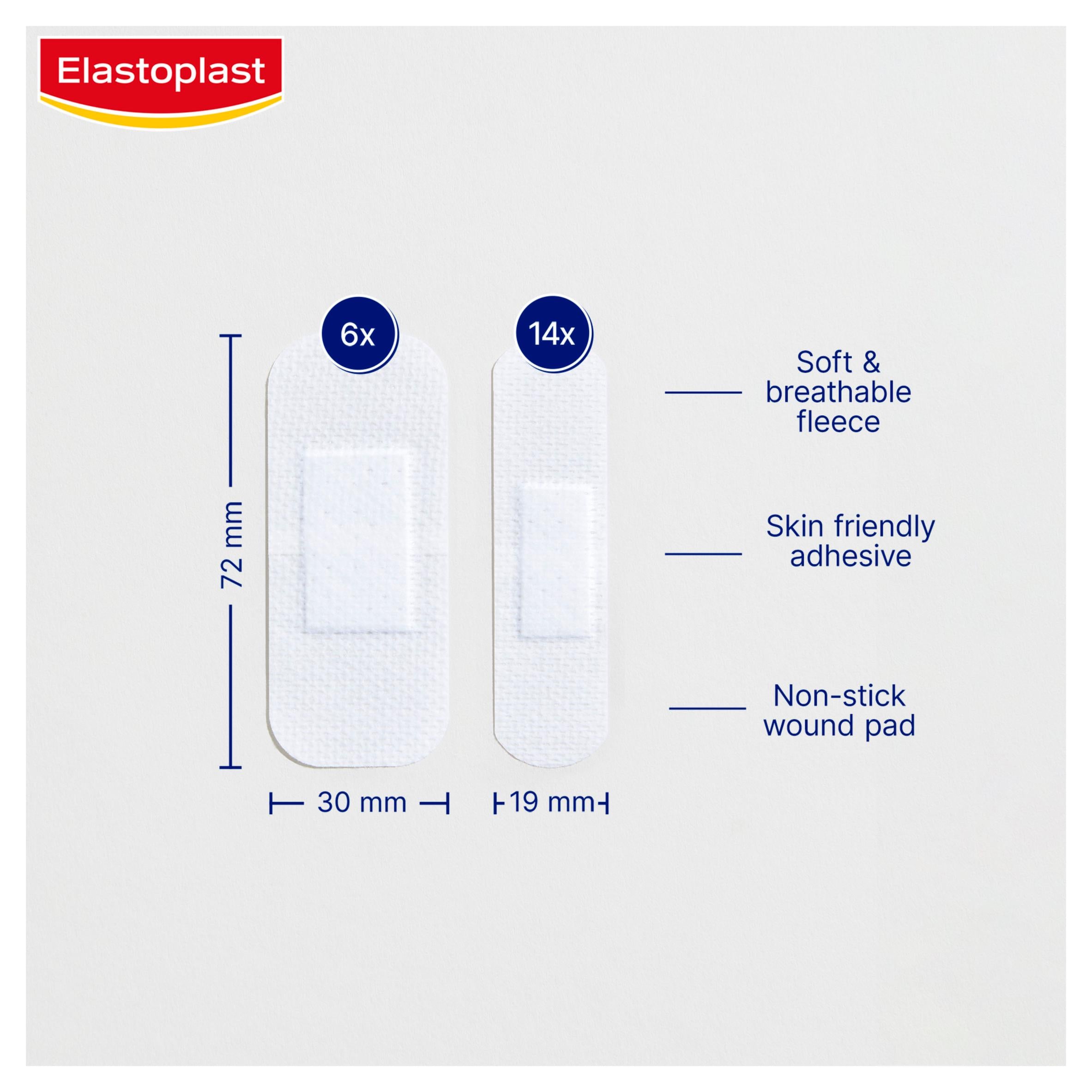 Elastoplast sensitive plasters extra skin friendly assorted strips 20 - British product
