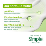 Simple Hydrating Moisturiser 125ml for dry sensitive skin, imported from the UK