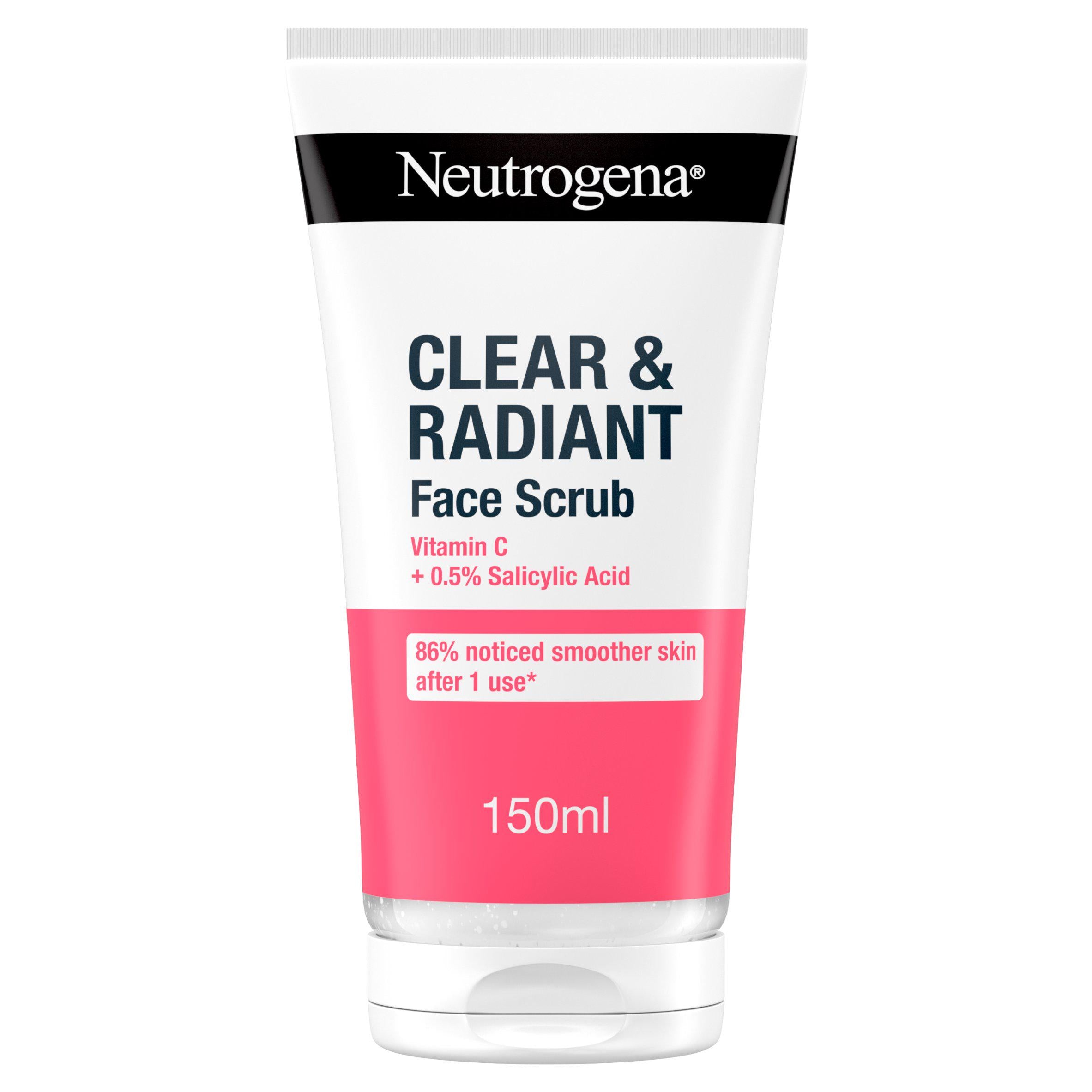 Neutrogena Clear & Radiant face scrub 150ml (British brand)