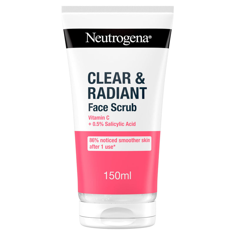 Neutrogena Clear & Radiant face scrub 150ml (British brand)