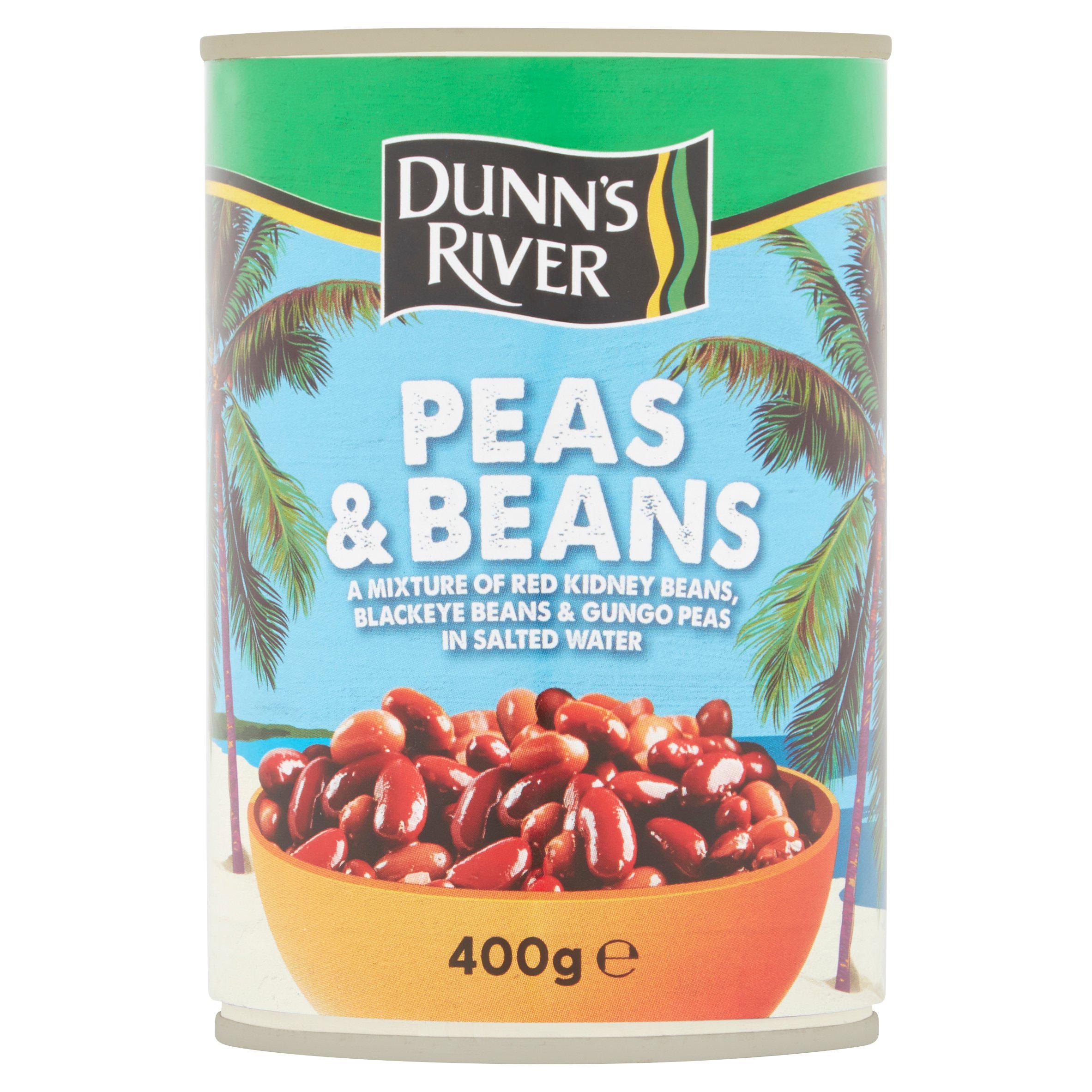 Dunn's River mixed peas and beans 400g tin - British product