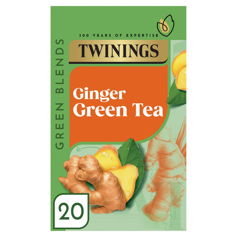Twinings ginger green tea 20 tea bags - British product