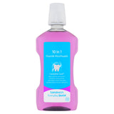 Sainsbury's 10 in 1 fluoride mouthwash 600ml (British brand)