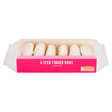 Sainsbury's Iced Finger Buns 6-pack (British brand)