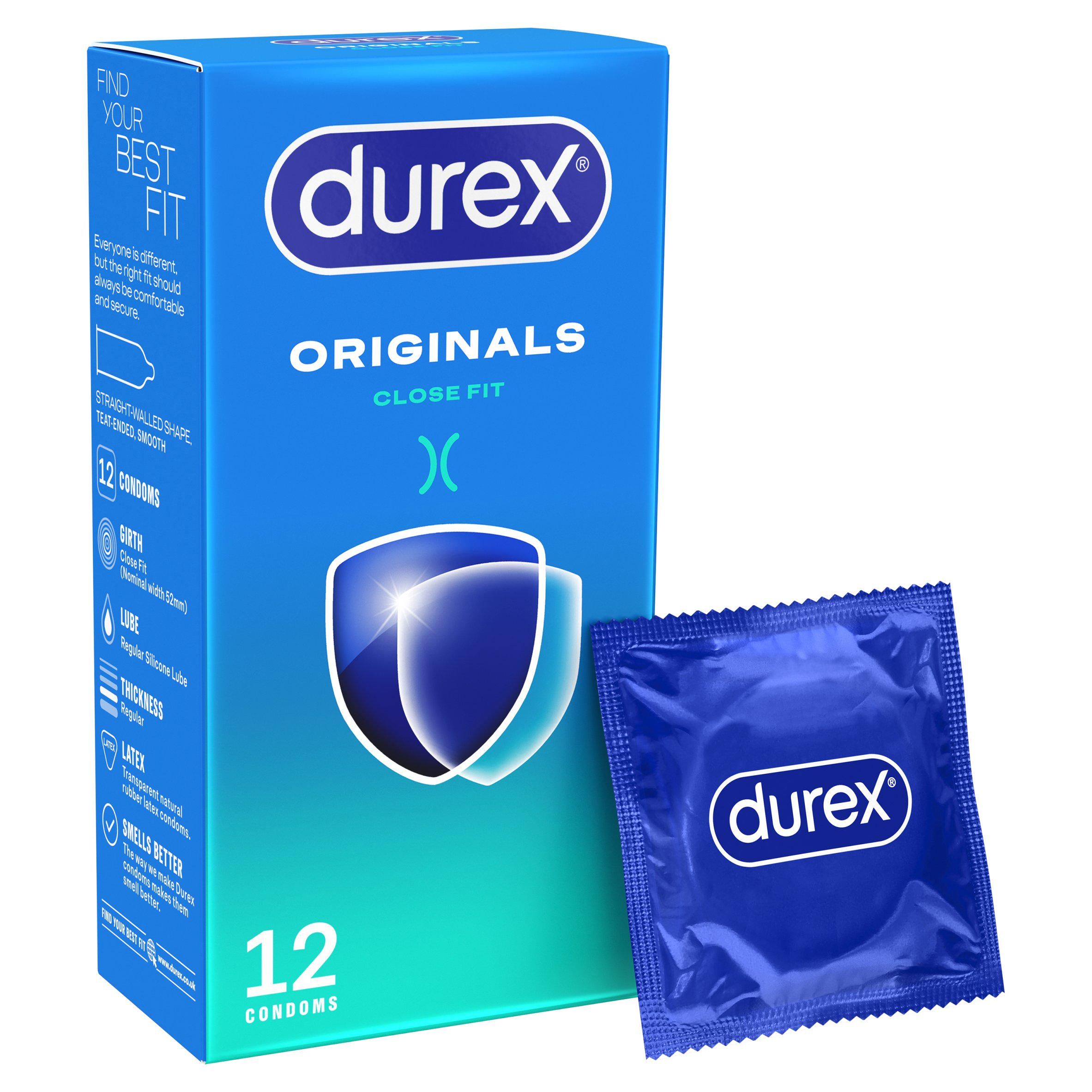 Durex Originals Close Fit Condoms 12 pack - British product