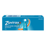 Zovirax cold sore cream 2g tube, imported from the UK