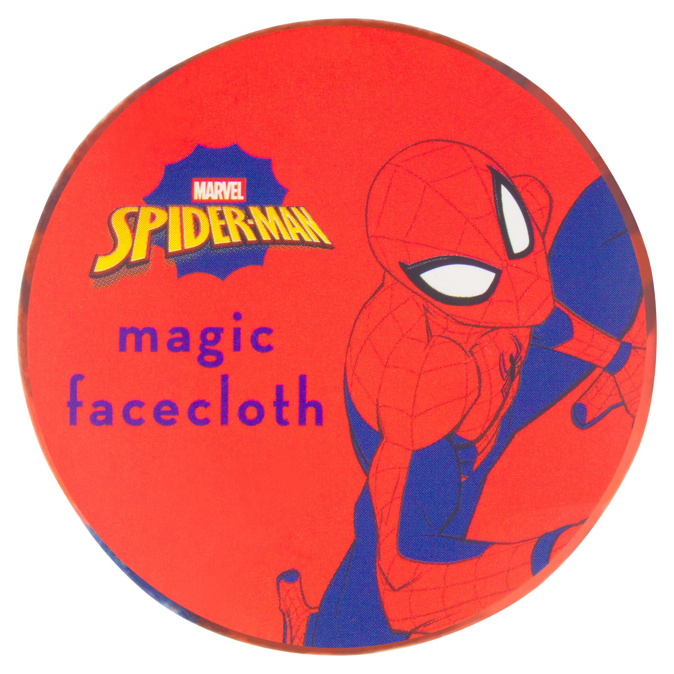 Marvel Spider Man Magic Facecloth, imported from the UK