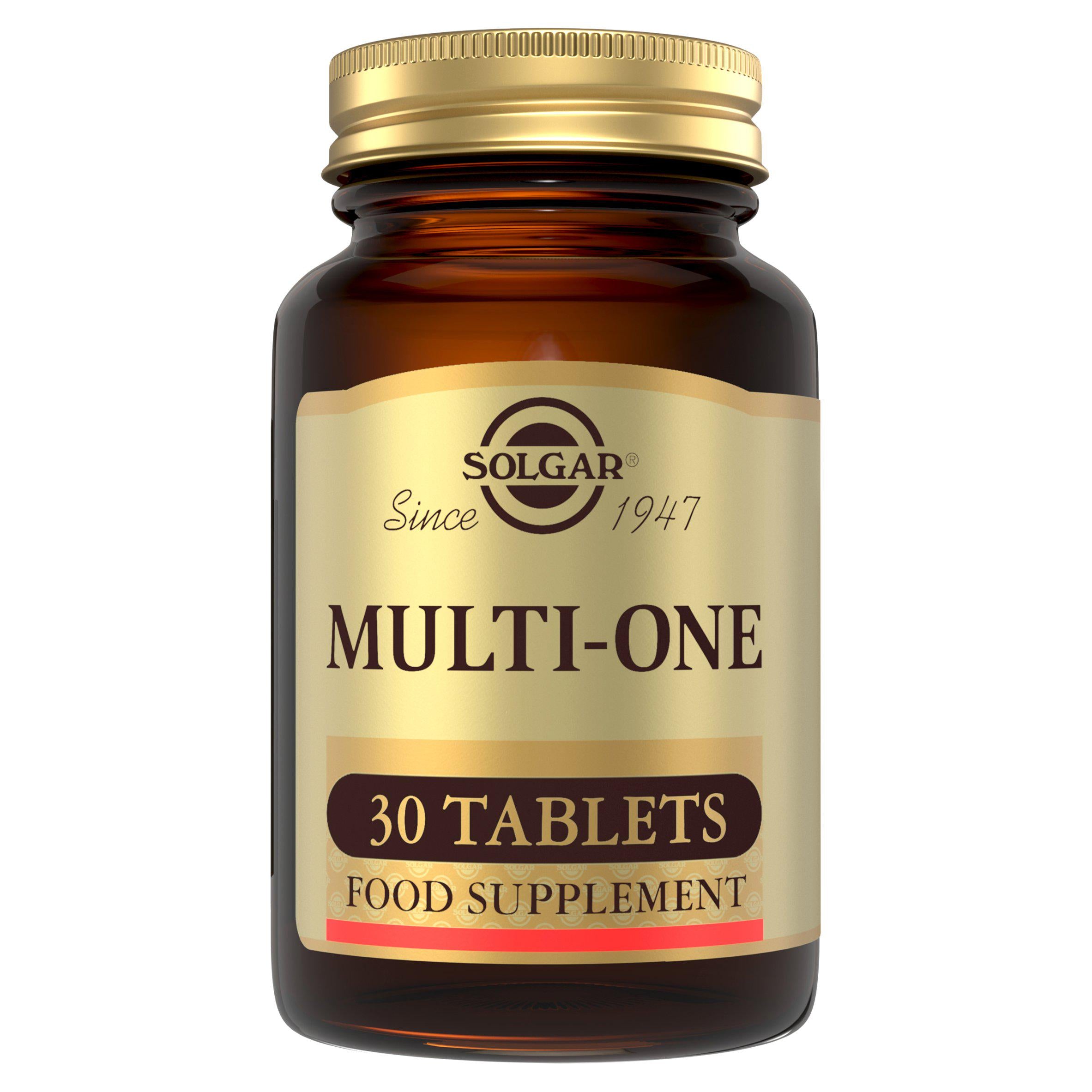 Solgar Multi-One multivitamin tablets 30ct (British brand)