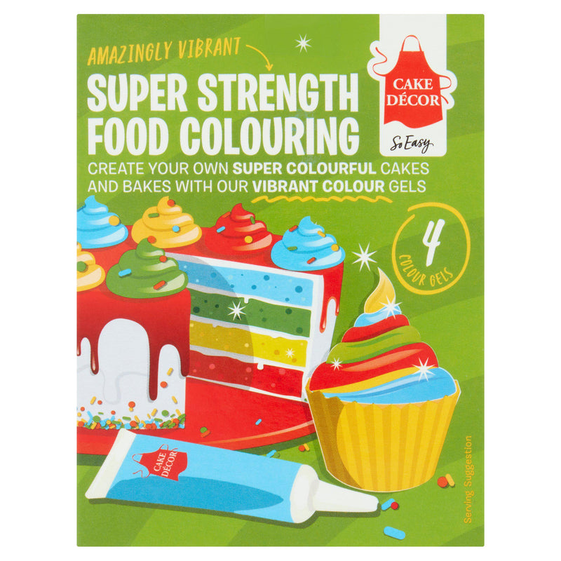 Cake Decor food colouring gels 76g - British product
