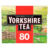 Yorkshire Tea black tea bags 80 count, imported from the UK