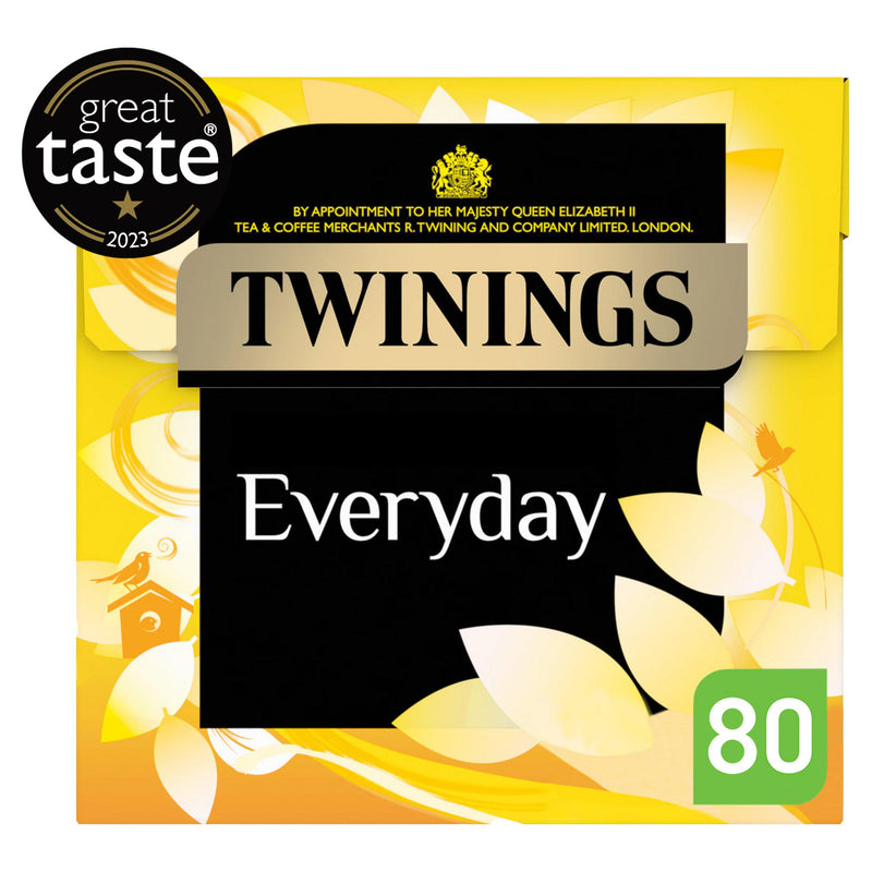 Twinings Everyday tea bags 232g 80 bags, imported from the UK