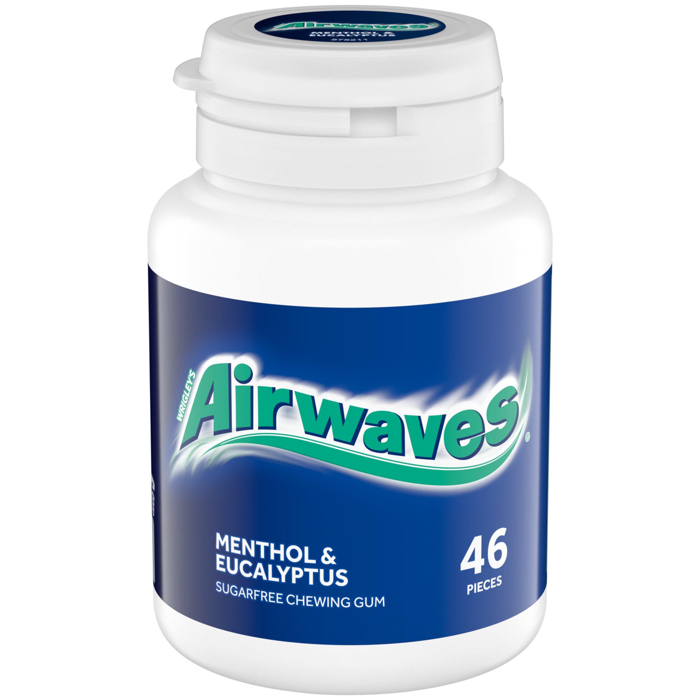 Airwaves sugarfree chewing gum bottle 64g, UK version