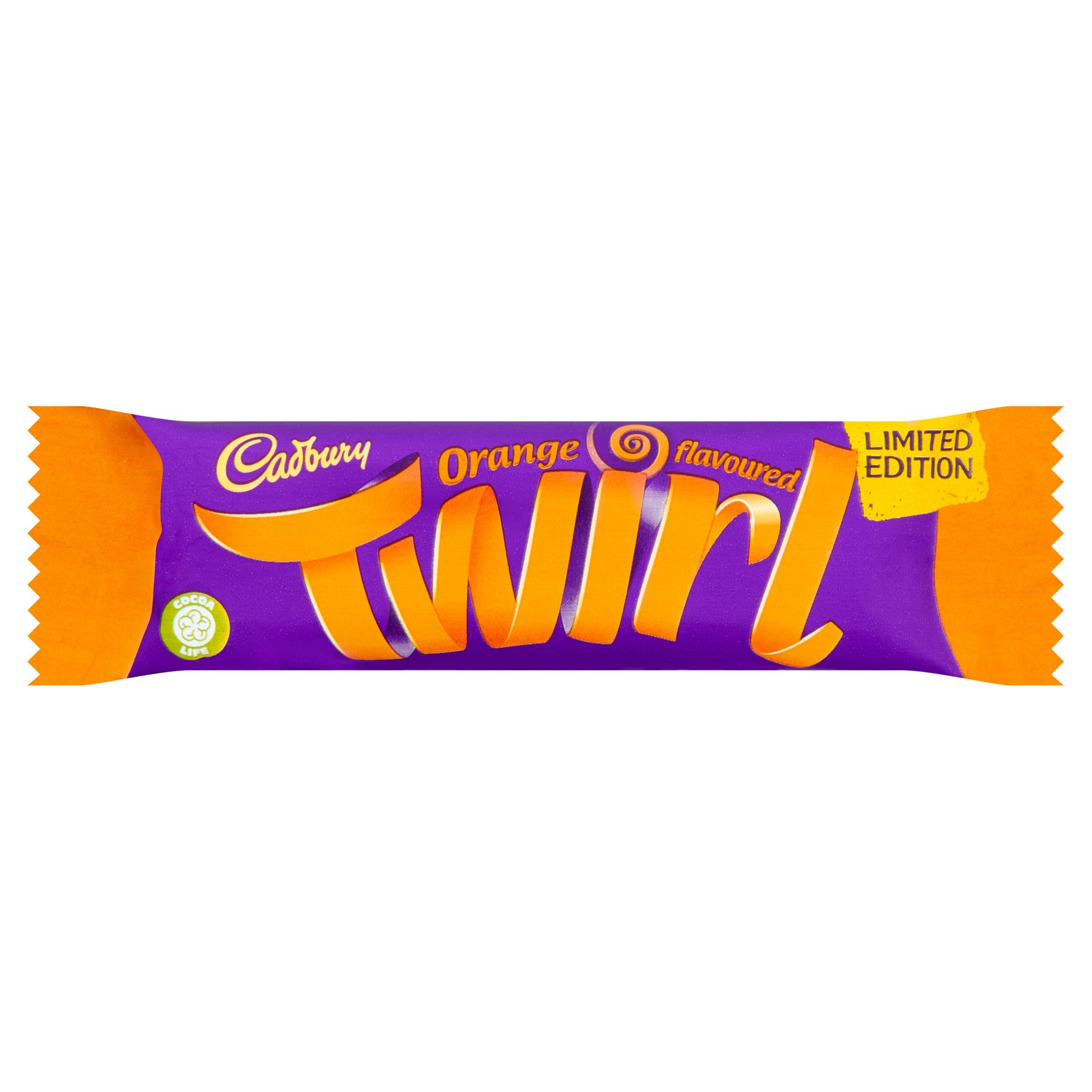 Cadbury Twirl Orange Chocolate Bar 43g - British product